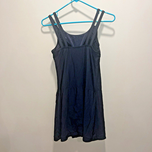 Lands End Womens One Piece Swim Suit Black Skirt 4 Preppy Modest Classic Minimal - Picture 2 of 10